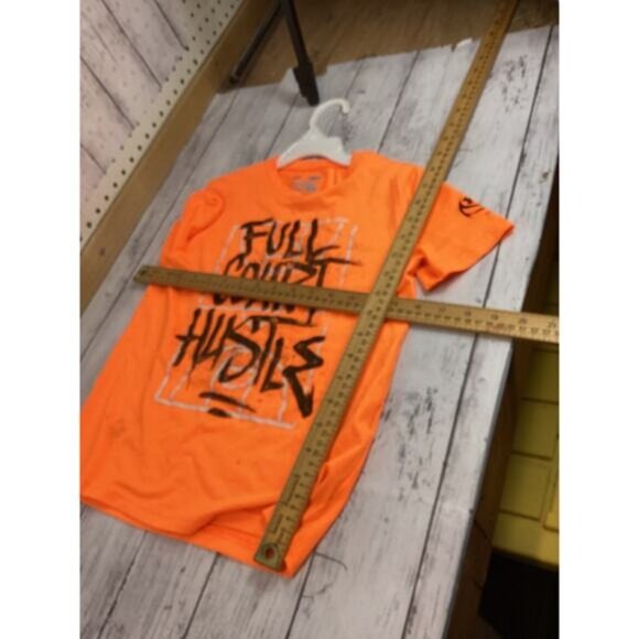 Under Armour Heatgear Youth XL Full Court Hustle Basketball Shirt Orange S/S - Picture 5 of 5